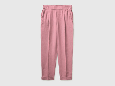 100% linen cigarette trousers - ucb_image_FS