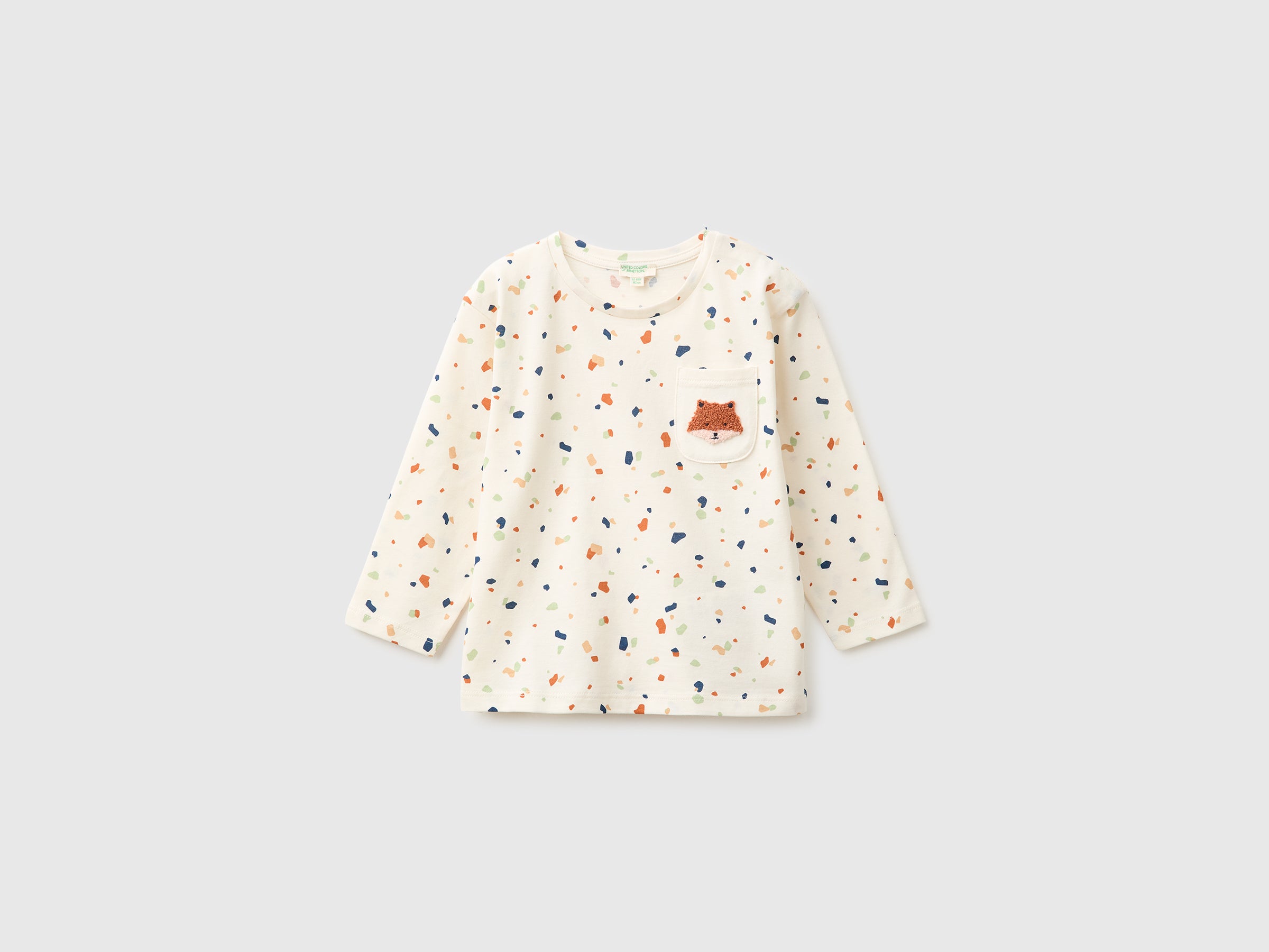 T-shirt com estampa padrão em algodão orgânico - ucb_image_FS