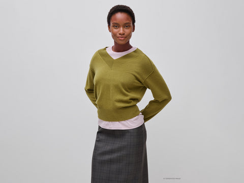 Camisola macia com decote em V - ucb_image_F