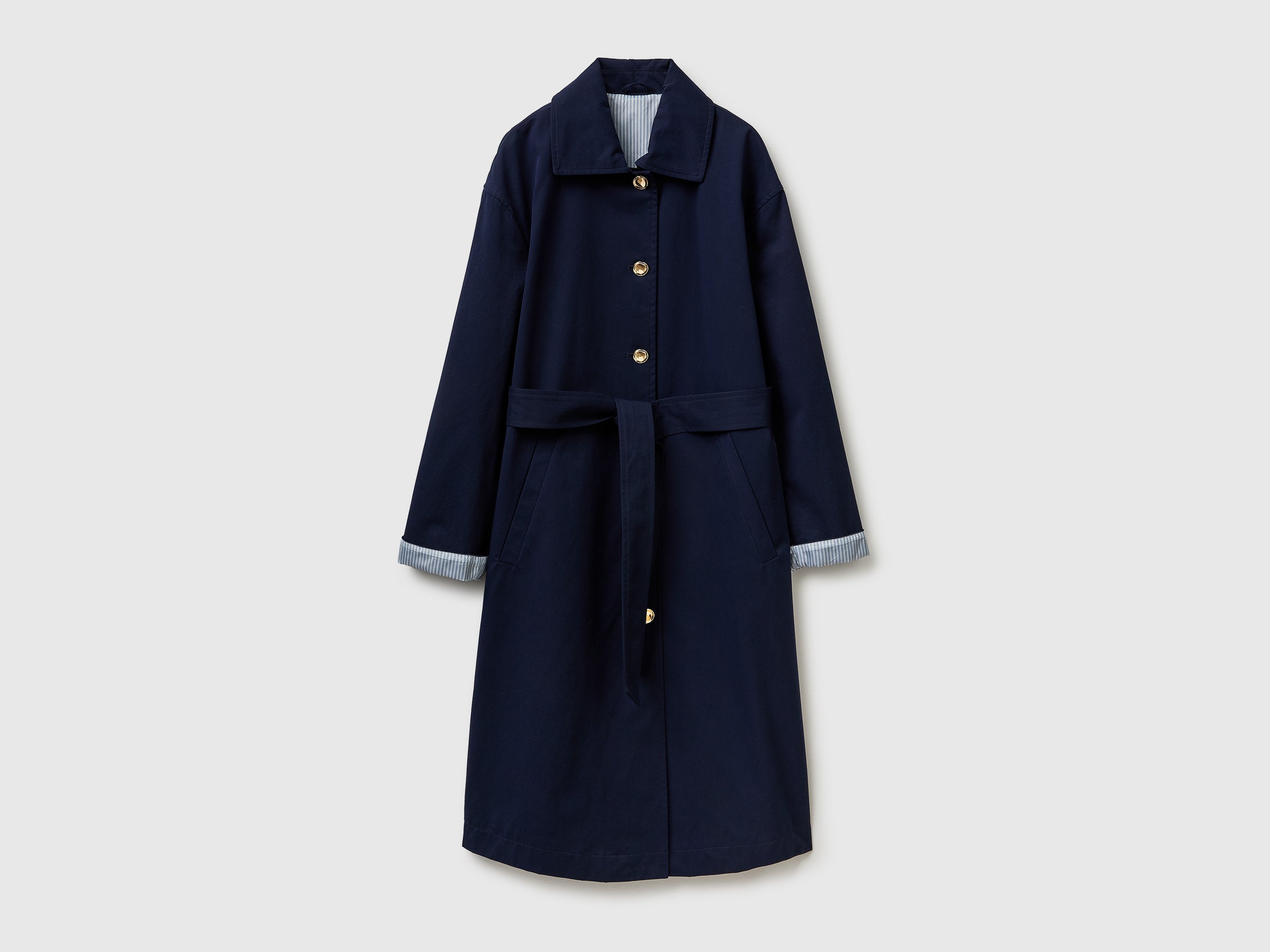 Long trench coat with striped lining - ucb_image_FS