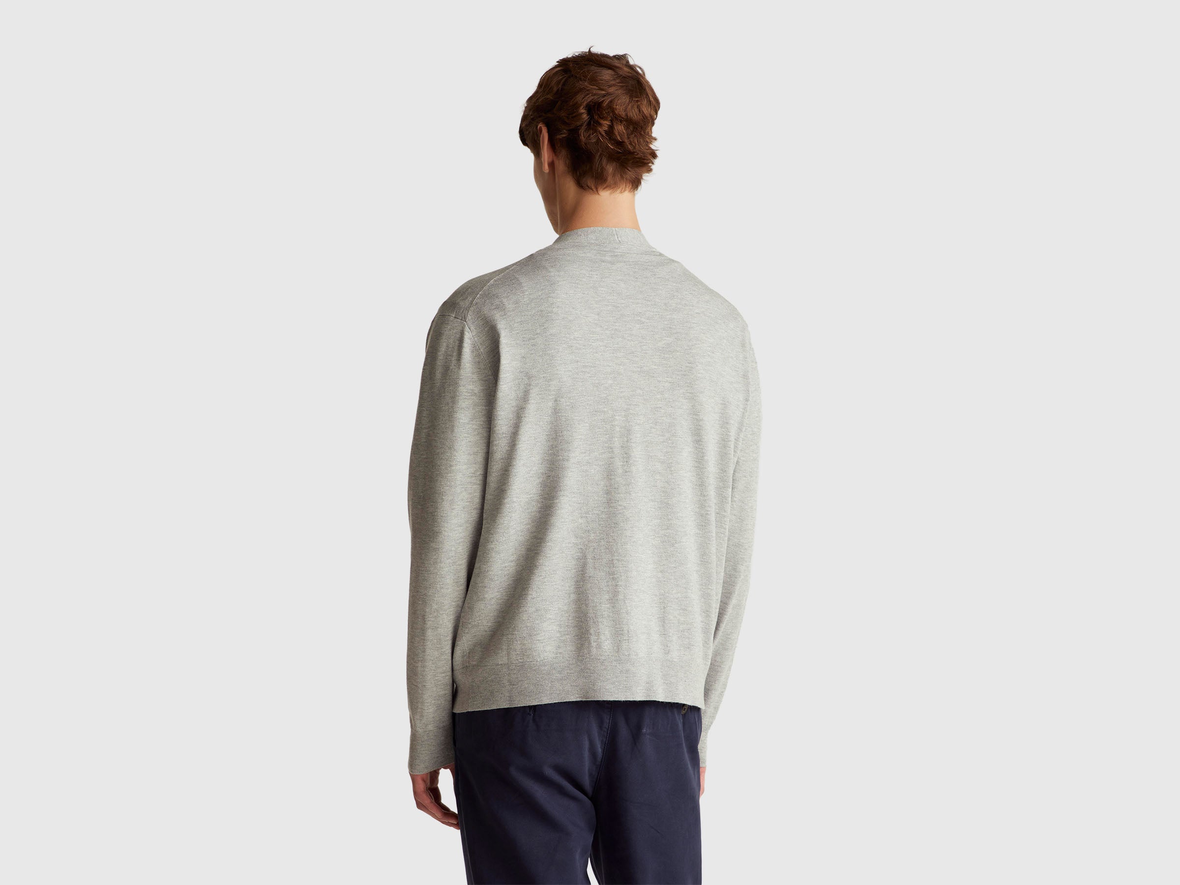 Cardigan in viscose blend knit - ucb_image_B