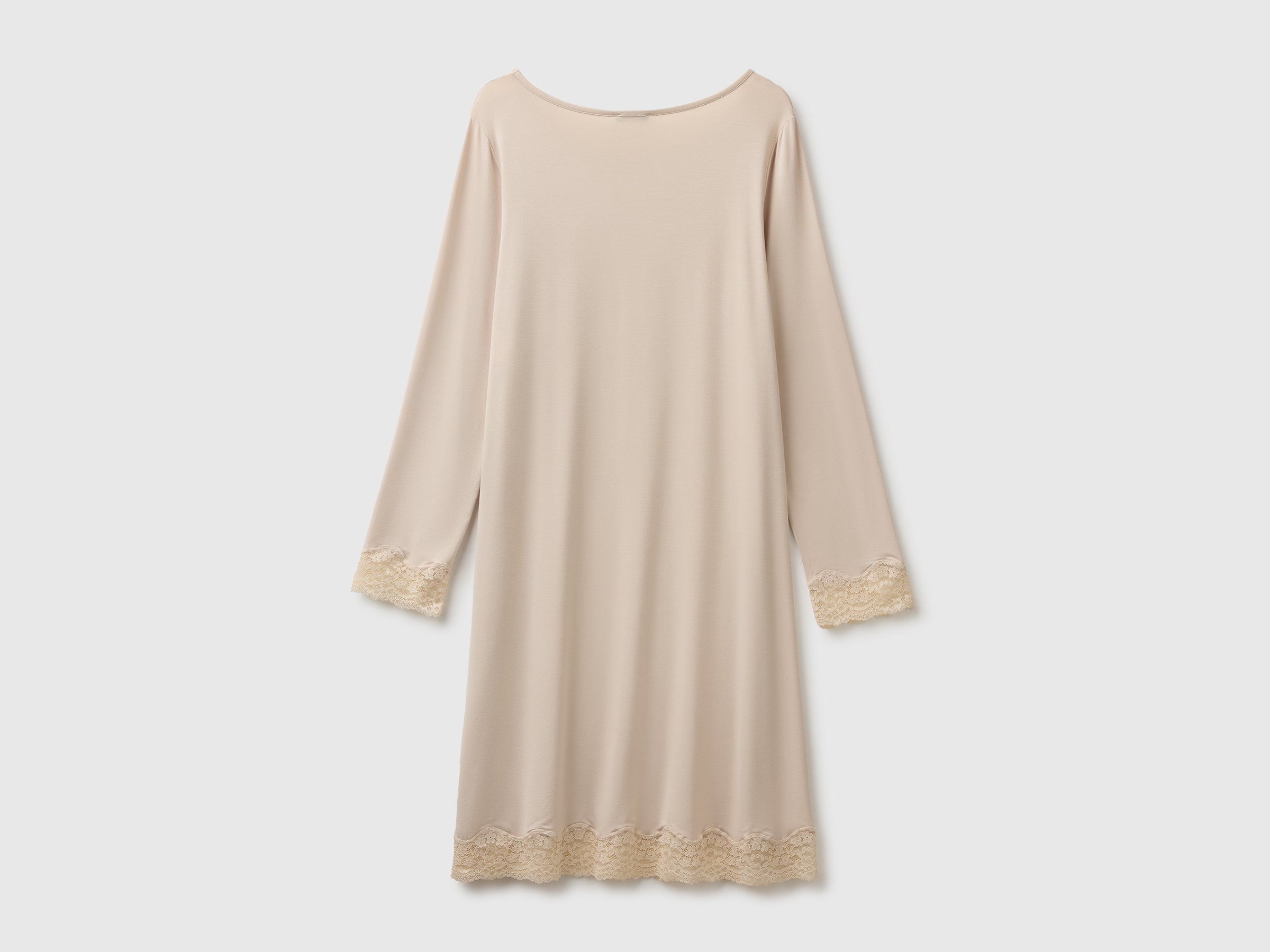 Camisa de noite fluida com renda - ucb_image_BS
