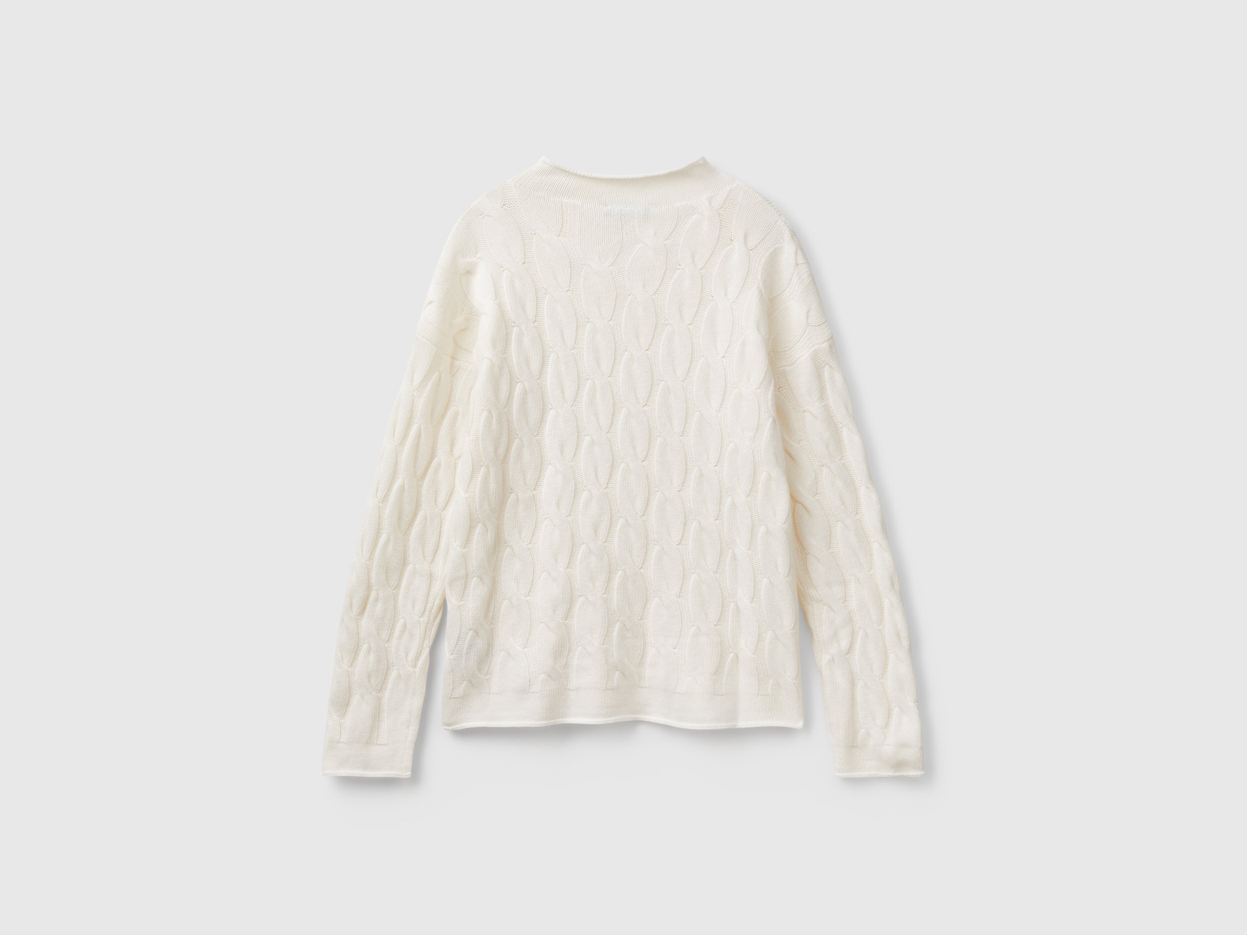 Cashmere blend sweater with cable knit - ucb_image_BS