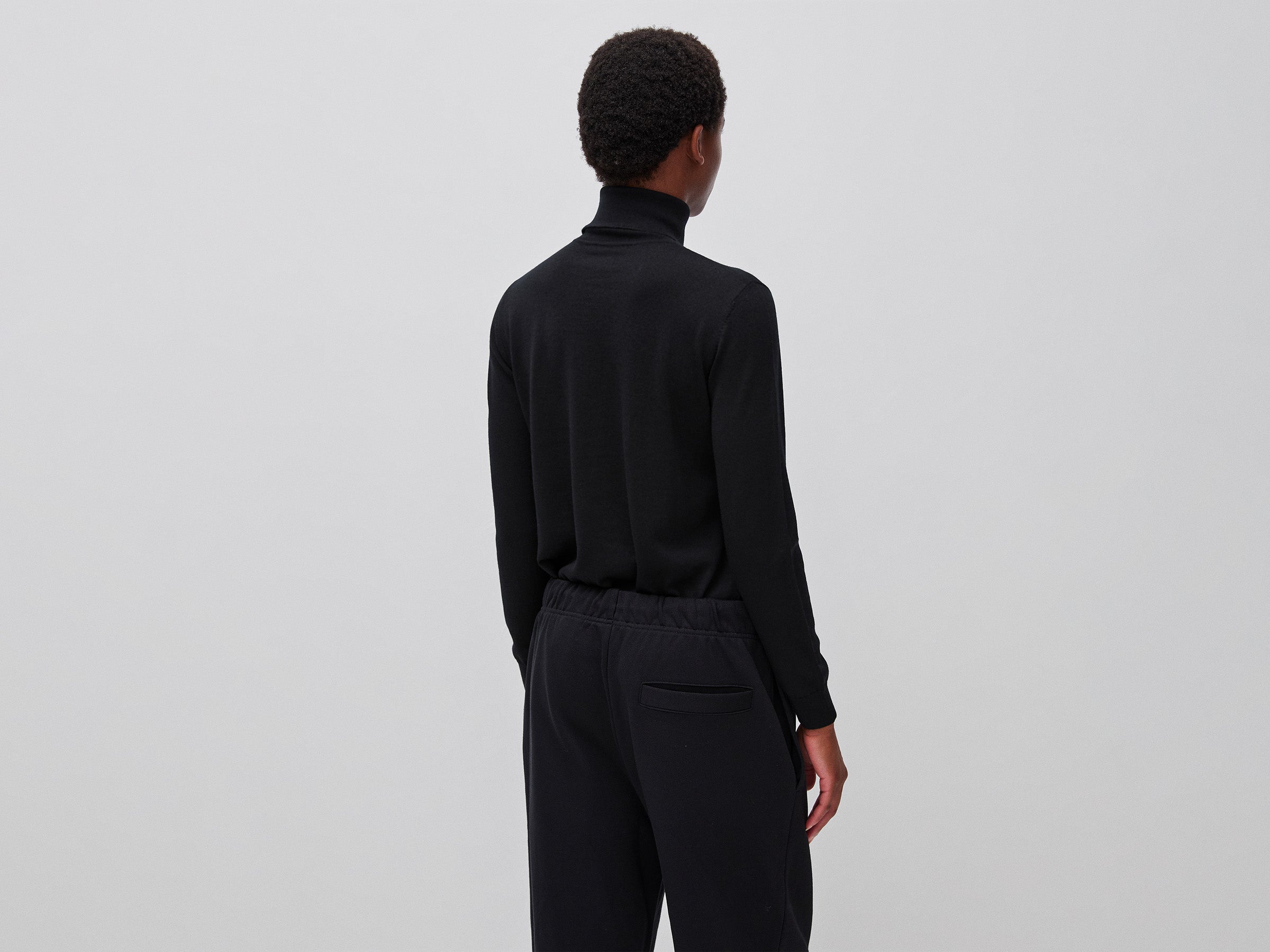 Camisola de gola alta em pura lã Merino - ucb_image_B