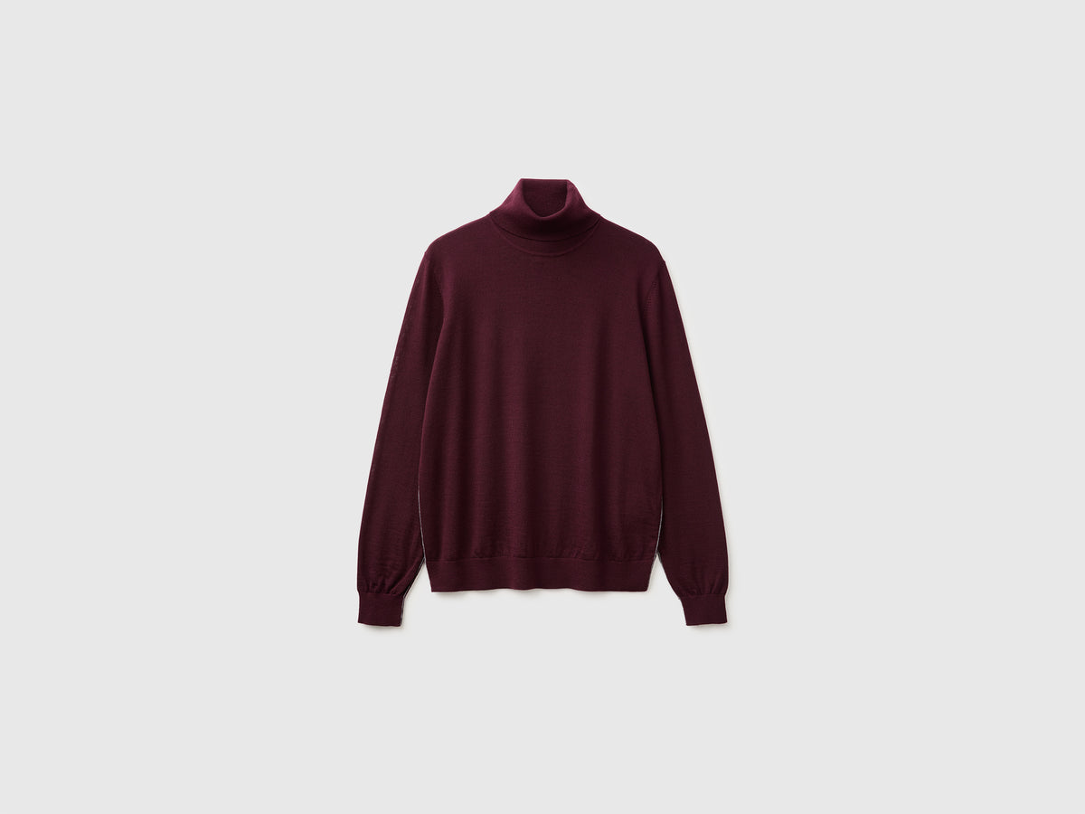 Camisola de gola alta em pura lã Merino - ucb_image_FS