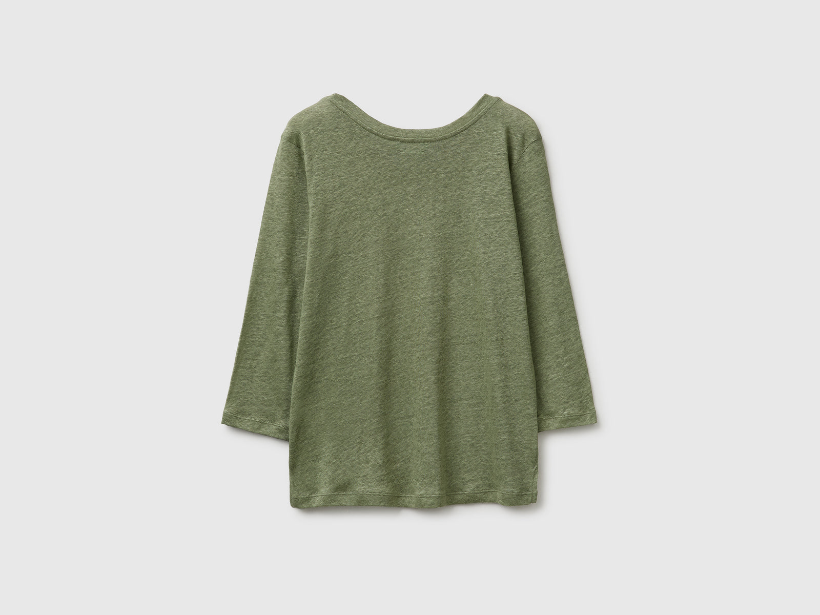 Boat-neck T-shirt in pure linen - ucb_image_BS