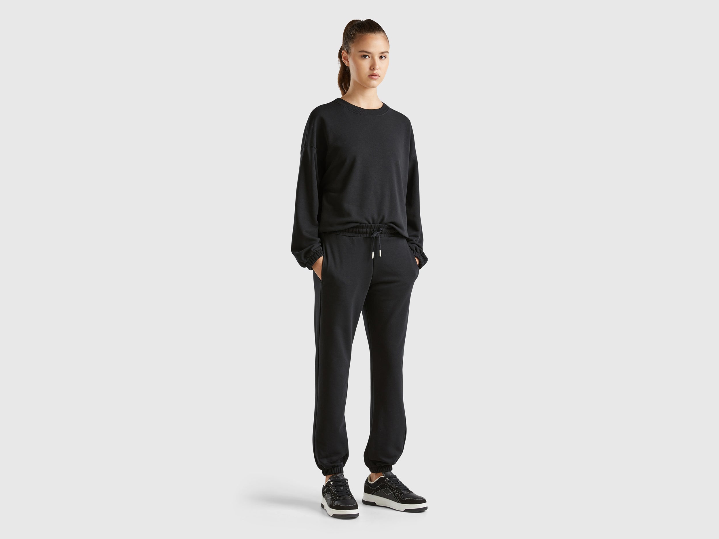 Sweat de gola redonda em mistura de algodão - ucb_image_FY