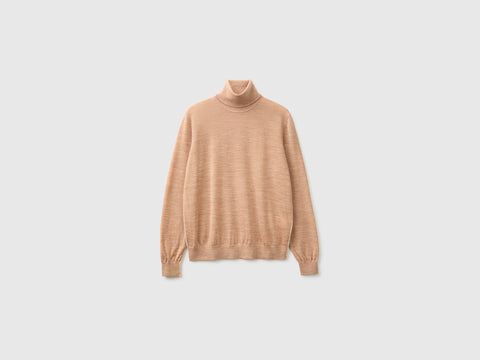 Camisola de gola alta em pura lã Merino - ucb_image_FS