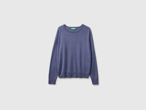 Camisola de gola redonda em mistura de seda - ucb_image_FS