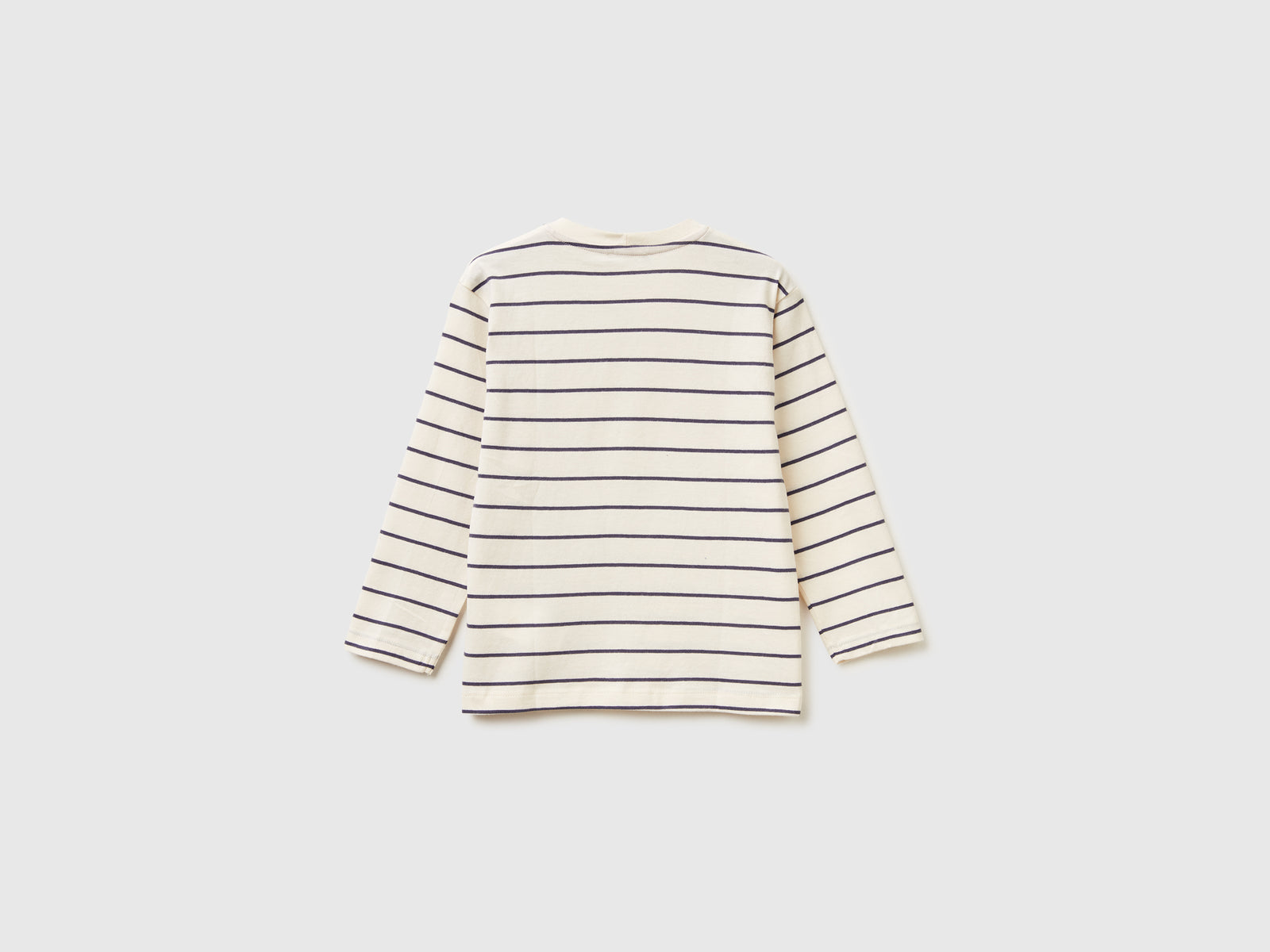 T-shirt às riscas com estampa - ucb_image_BS