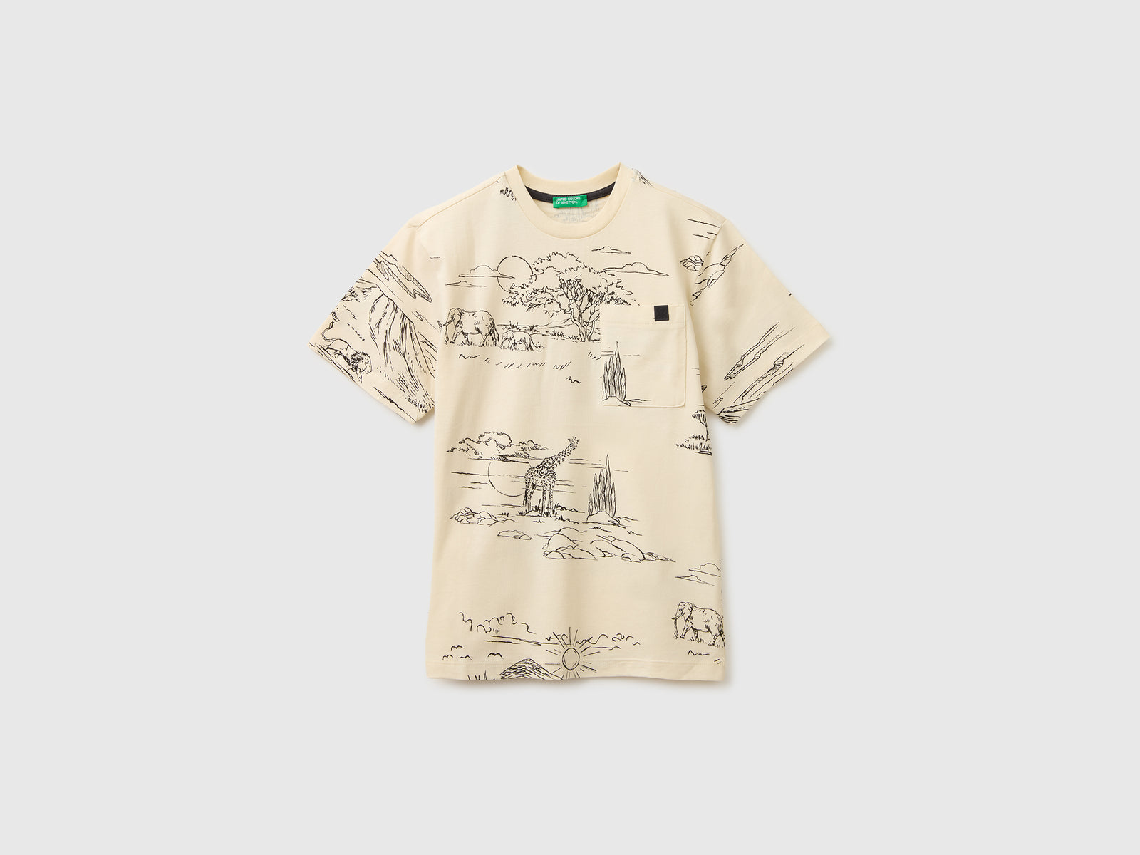Printed T-shirt with pocket - ucb_image_FS