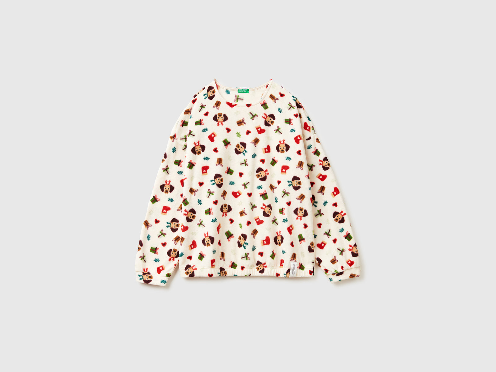 T-shirt em tecido polar com estampa natalina - ucb_image_FS