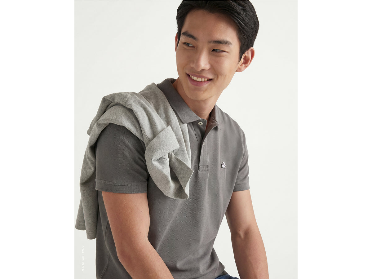 Polo regular fit cinza rato - ucb_image_FY