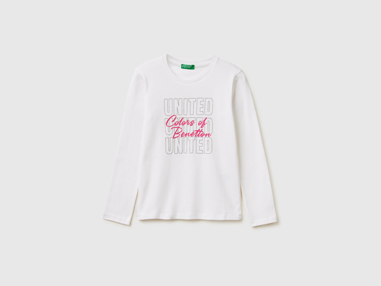 T-shirt com logótipo glitter em algodão orgânico - ucb_image_FS