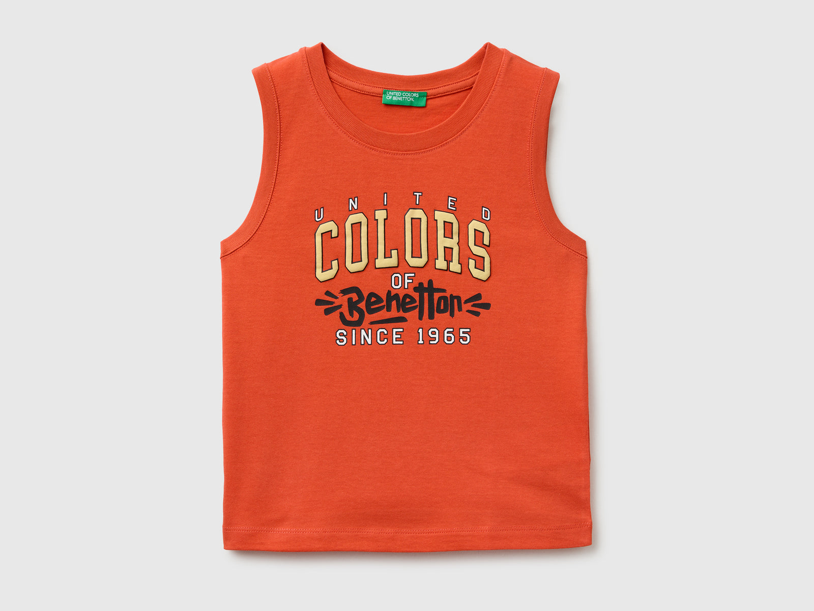 Organic cotton tank top with logo print - ucb_image_FS