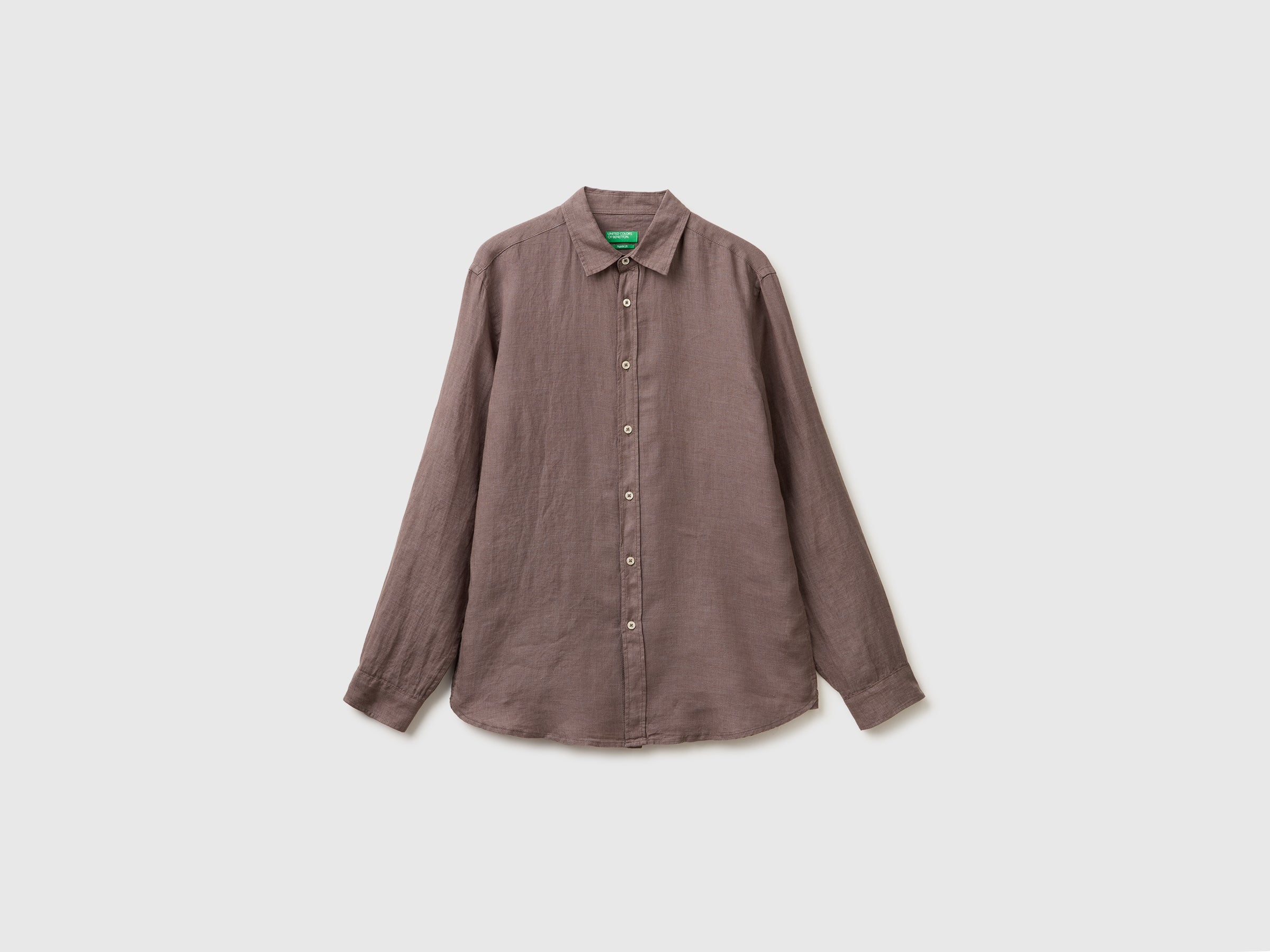 Brown pure linen shirt - ucb_image_FS