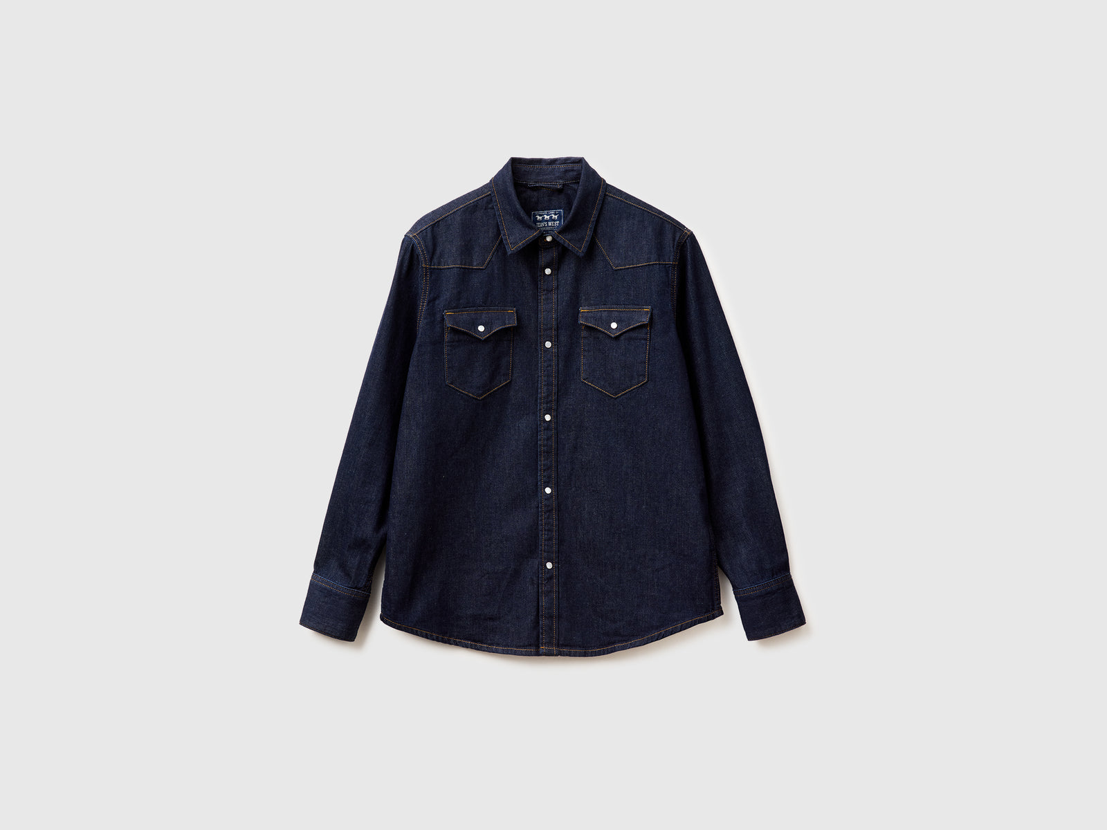 Camisa western de jeans escuro - ucb_image_FS