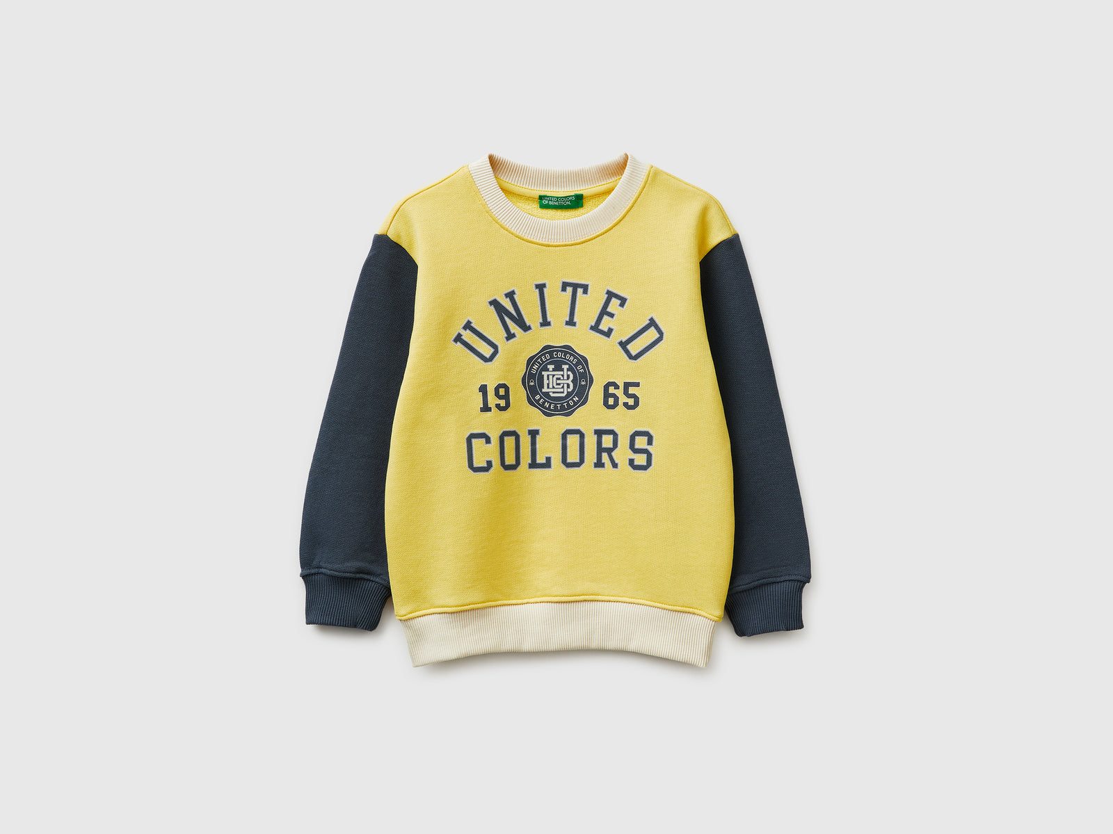 Organic cotton sweatshirt with logo print - ucb_image_FS