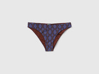 Cueca de biquíni com estampado étnico e lurex - ucb_image_FS