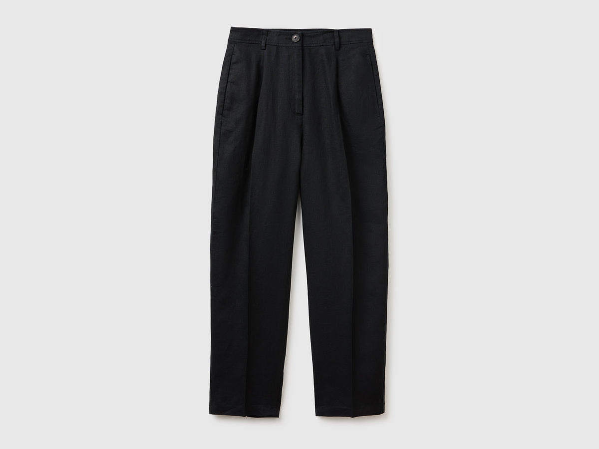 100% linen straight trousers - ucb_image_FS