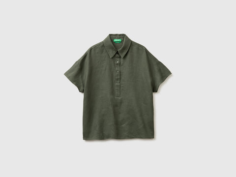 100% linen short-sleeved blouse - ucb_image_FS