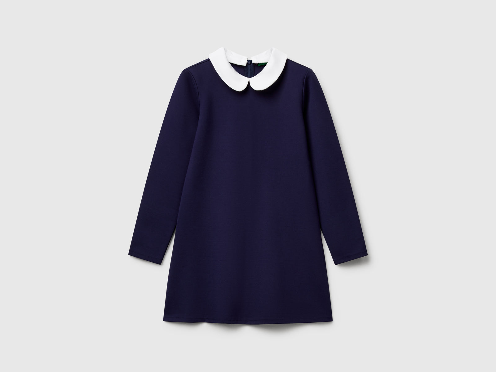 Vestido com colarinho em viscose mista - ucb_image_FS