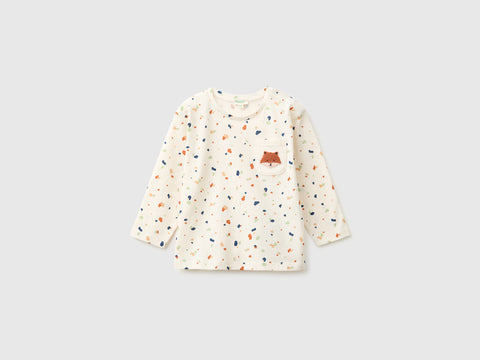 T-shirt com estampa padrão em algodão orgânico - ucb_image_FS