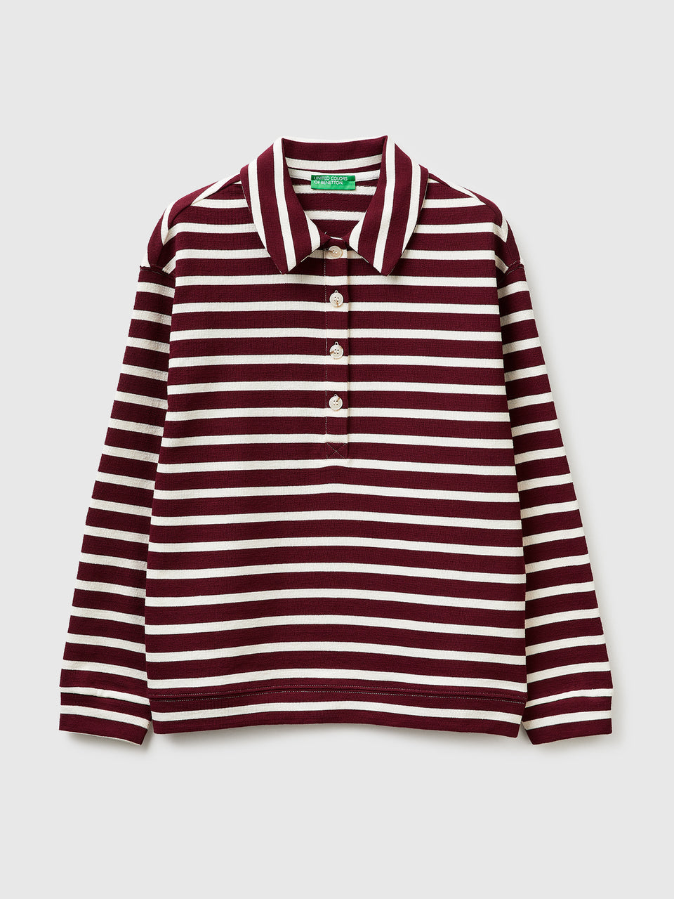 Striped sweatshirt polo shirt - ucb_image_FS