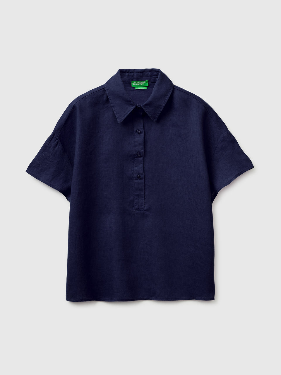 100% linen short-sleeved blouse - ucb_image_FS