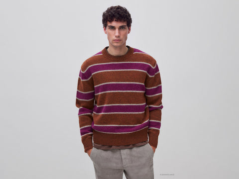Camisola às riscas 100% lã Shetland - ucb_image_F