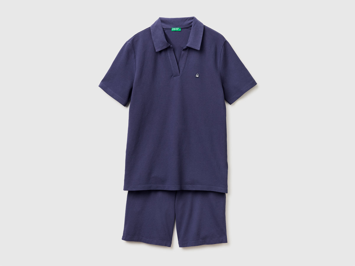 Pijama com t-shirt estilo polo - ucb_image_FS