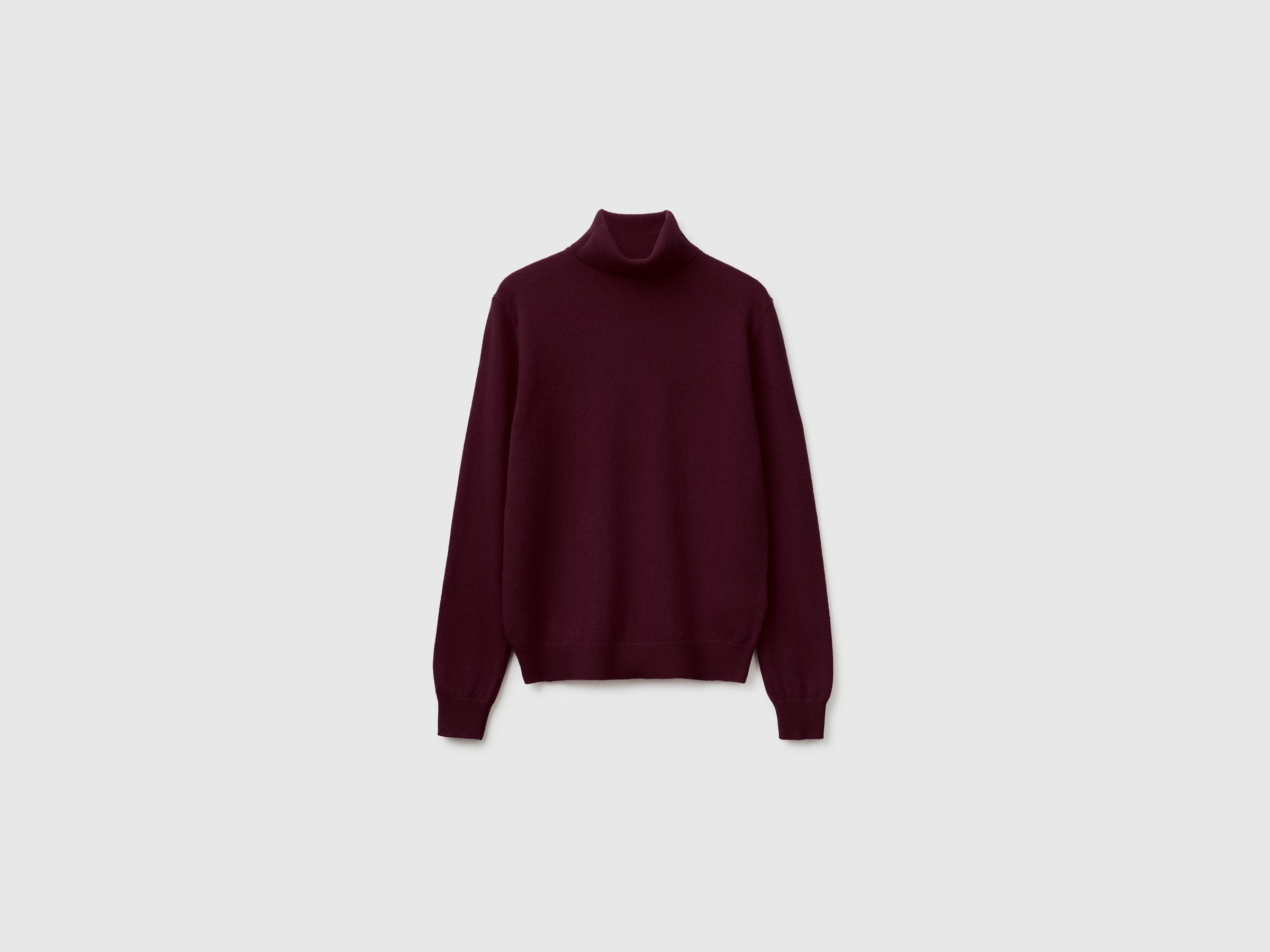 Camisola de gola alta ameixa em pura lã Merino - ucb_image_FS