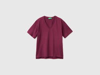 V-neck t-shirt in lightweight cotton - ucb_image_FS