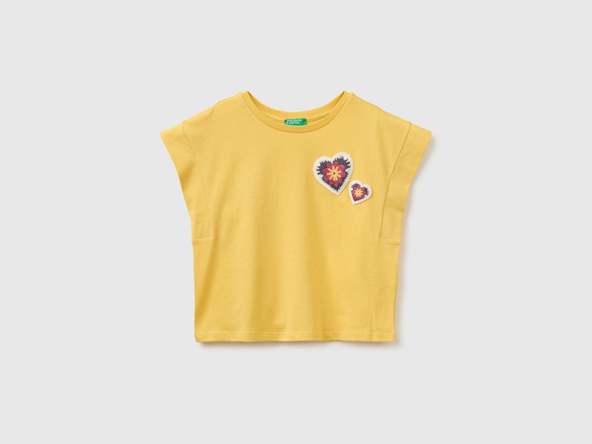 Sleeveless T-shirt with embroidery - ucb_image_FS