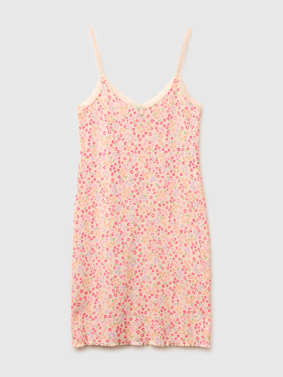 Patterned nightgown with shoulder straps - ucb_image_FS
