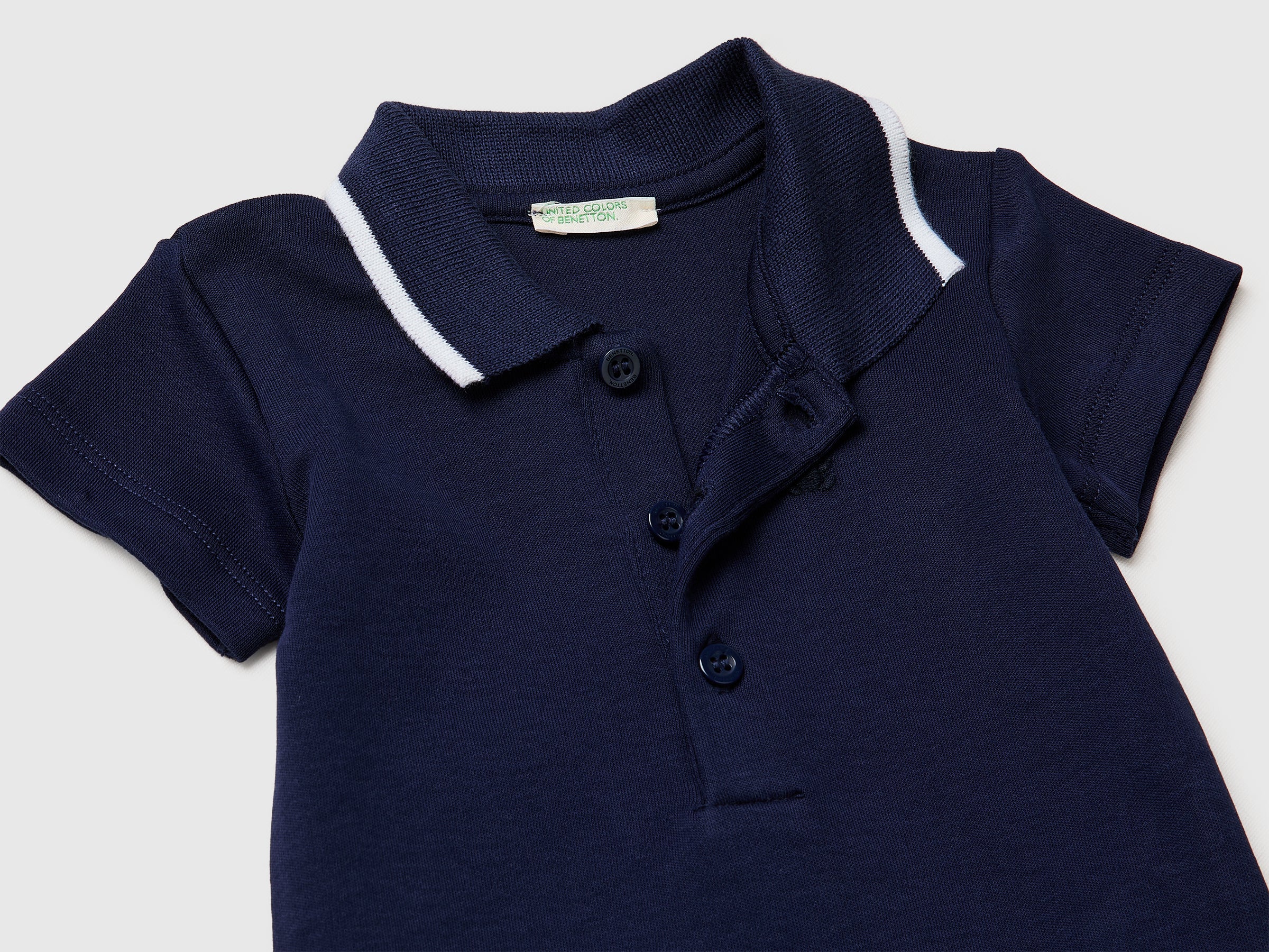 Polo onesie in organic cotton - ucb_image_DS1