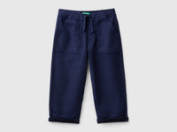Joggers em mistura de algodão com cordão de ajuste - ucb_image_FS