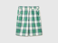 Checked Bermuda shorts with drawstring - ucb_image_FS