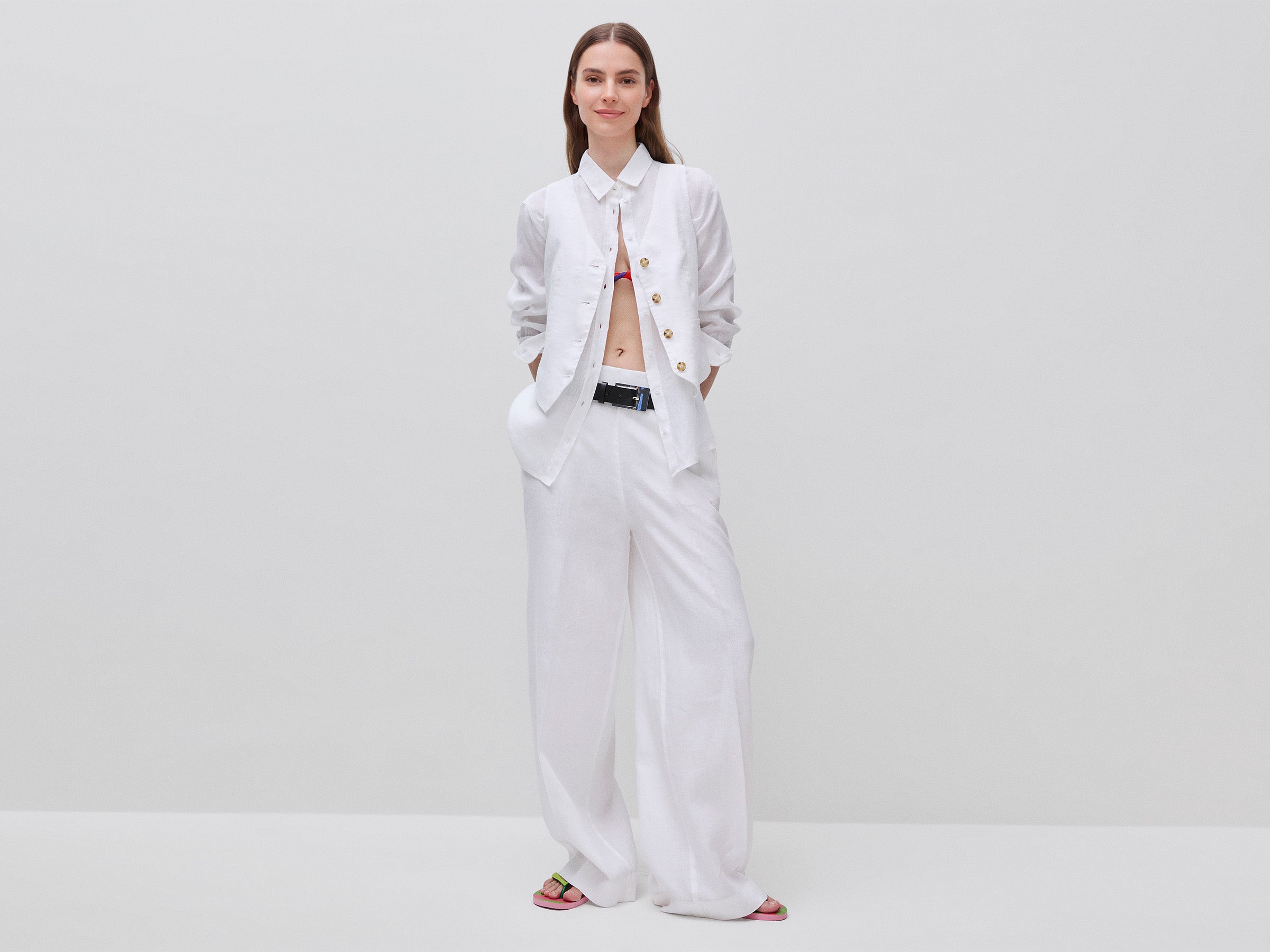 Camisa regular fit em linho puro - ucb_image_FY