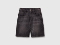 Straight fit denim bermudas - ucb_image_FS