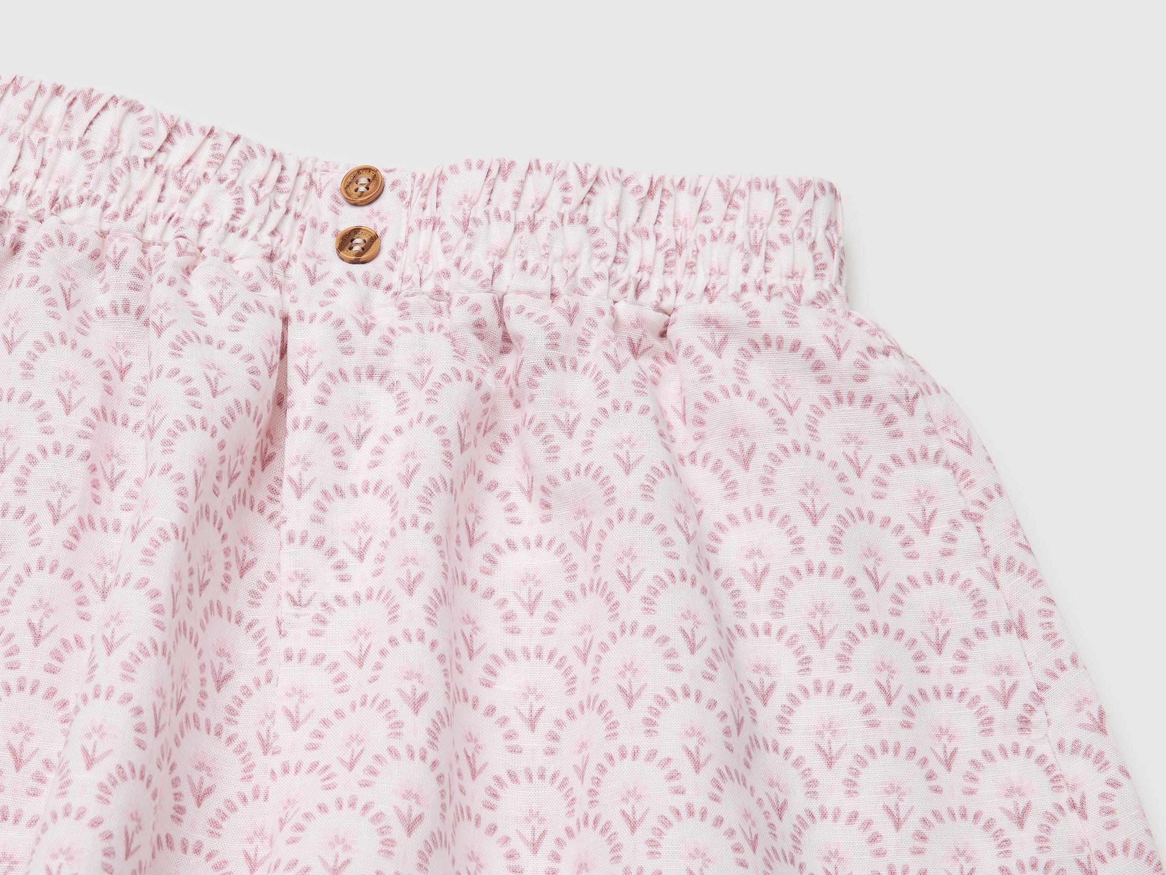 Floral linen blend shorts - ucb_image_DS1