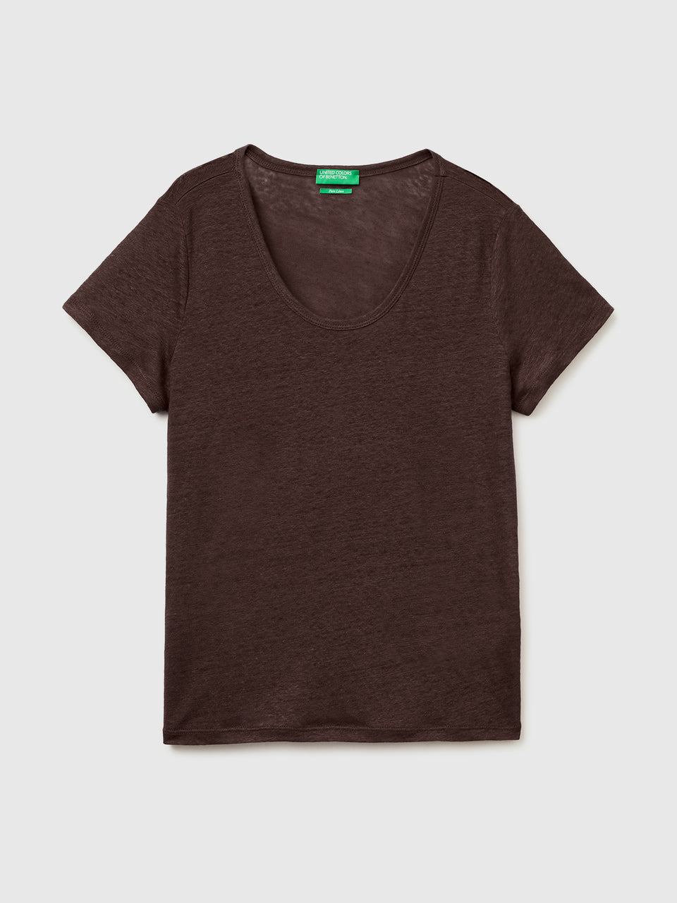 Round-neck T-shirt in pure linen - ucb_image_FS