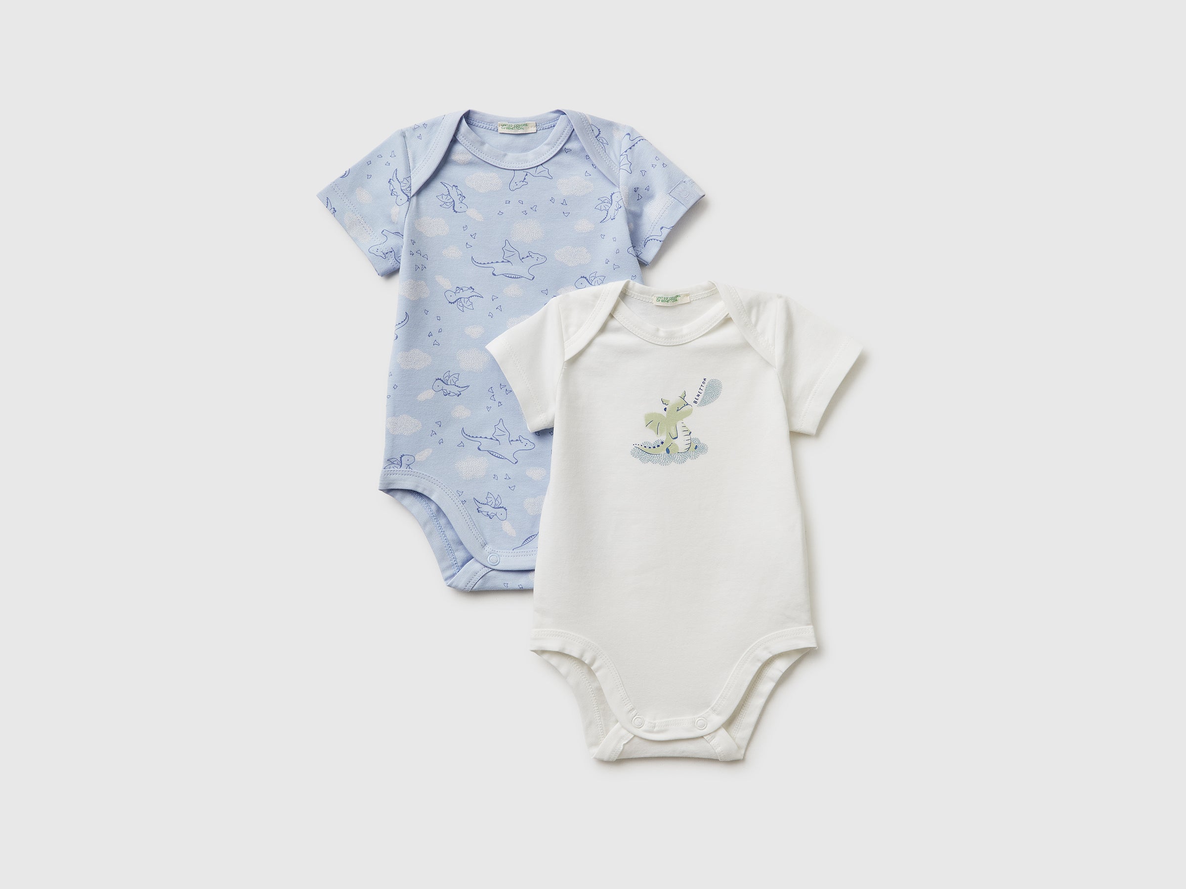 Two bodysuits in stretch organic cotton - ucb_image_FS