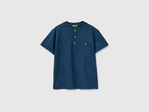 Linen blend henley T-shirt - ucb_image_FS