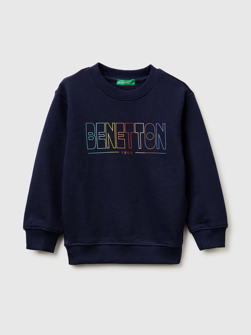 Organic cotton sweatshirt with logo print - ucb_image_FS