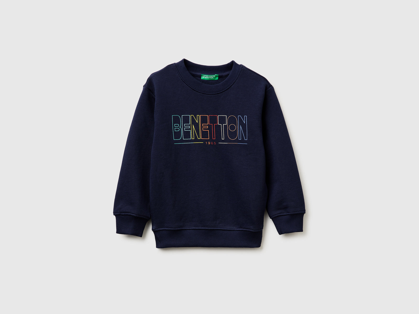 Organic cotton sweatshirt with logo print - ucb_image_FS
