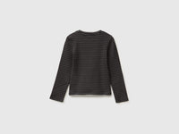 T-shirt com canelado riscado e bordado - ucb_image_BS