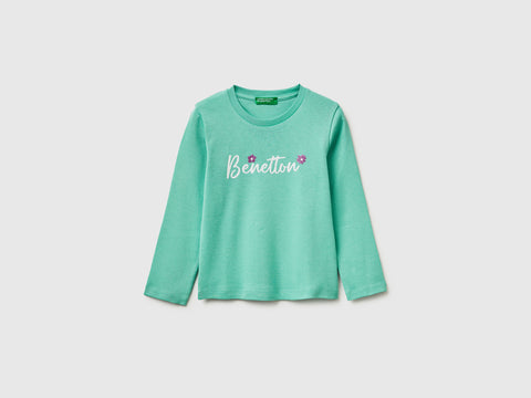 T-shirt in organic cotton with glittery logo - ucb_image_FS