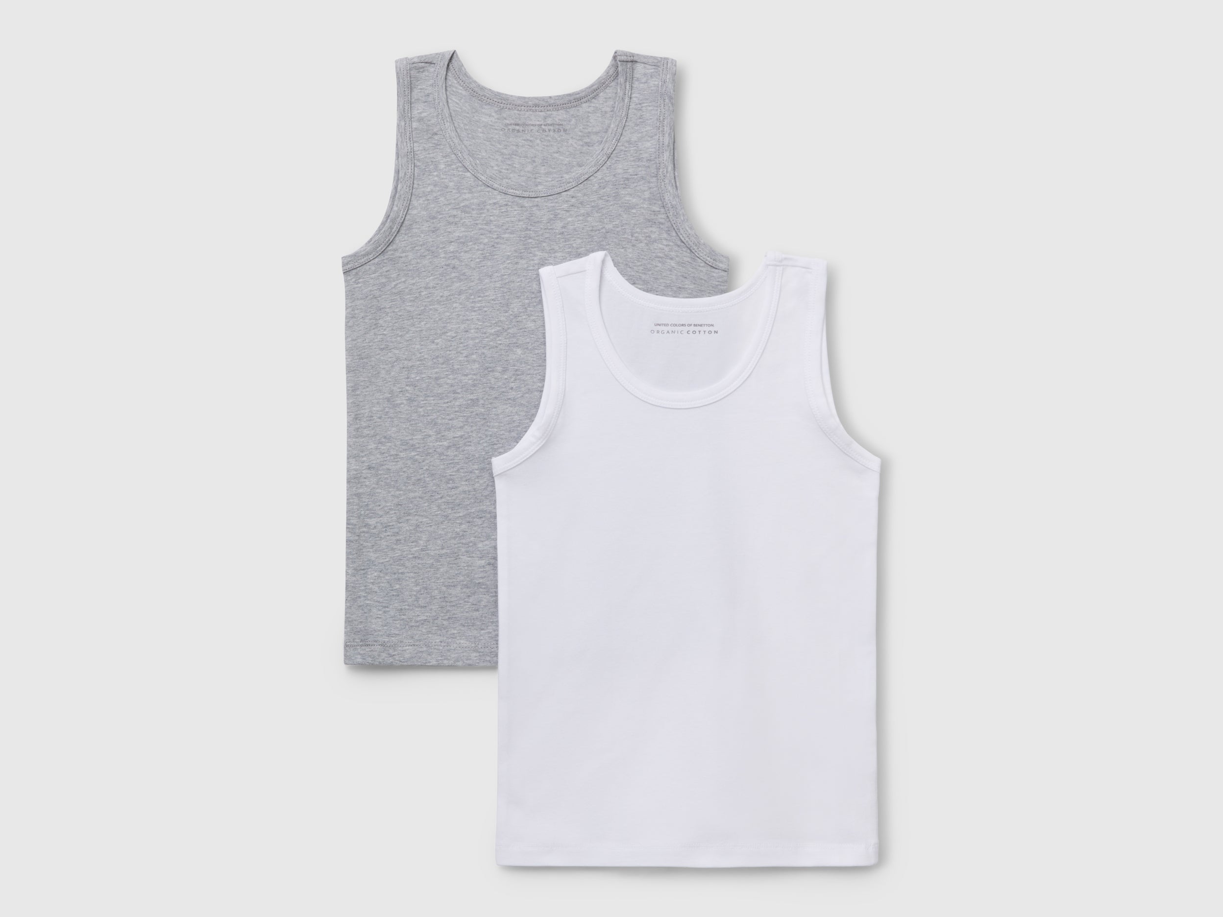 Two tank tops in stretch organic cotton - ucb_image_FS