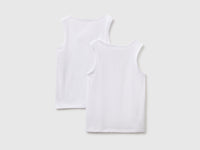 Duas t-shirts sem mangas interiores em algodão stretch - ucb_image_BS